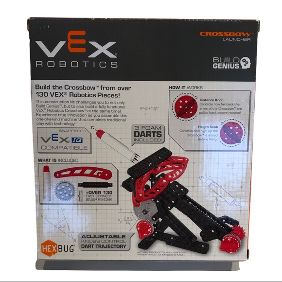 VEX Robotics Construction Building Set Darts Crossbow Launcher HEX BUG STEM New - Picture 2 of 4